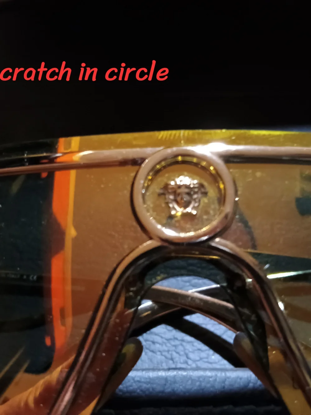 Versace Gold Shield Sunglasses